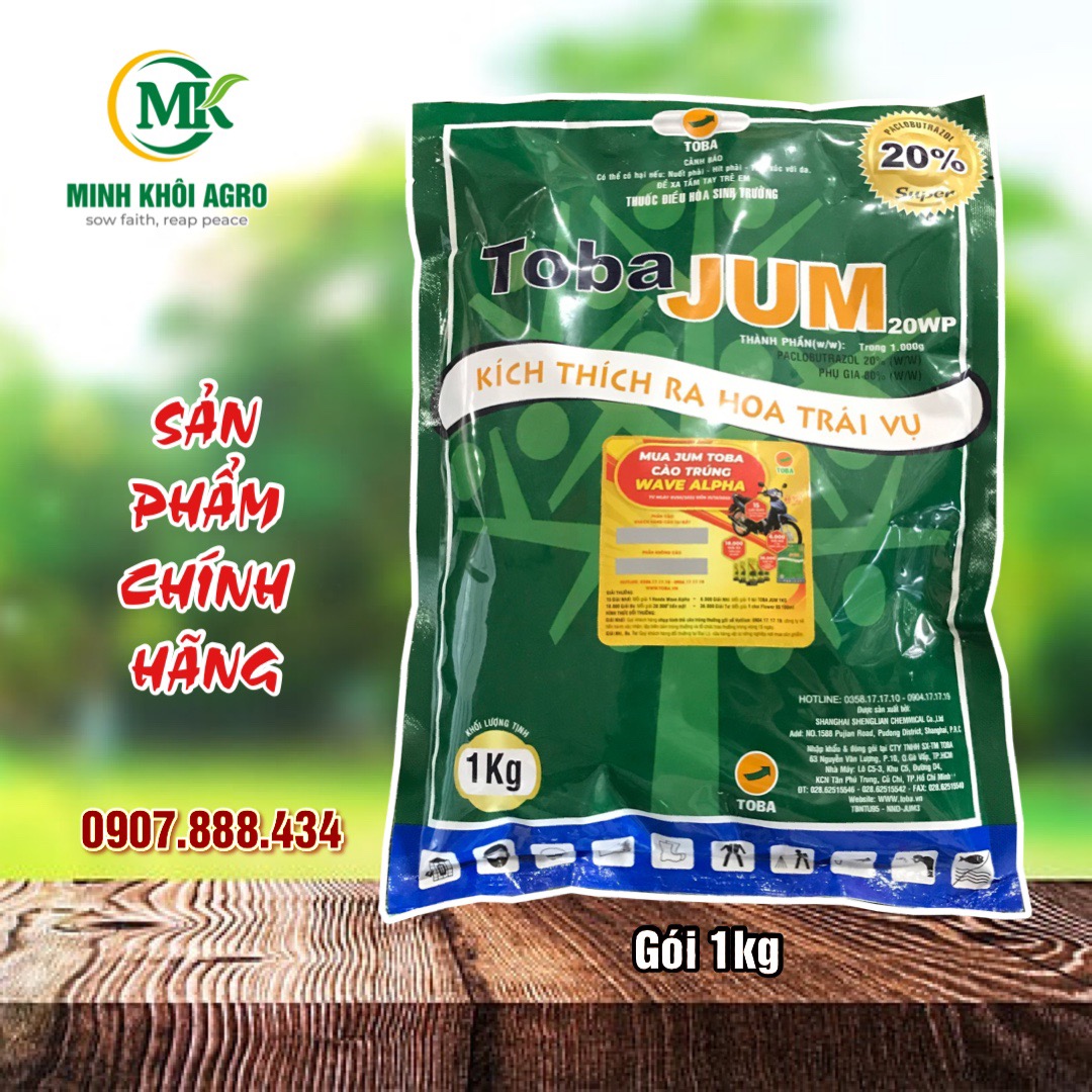 Thuốc điều hòa sinh trưởng Toba Jum - Gói 1kg